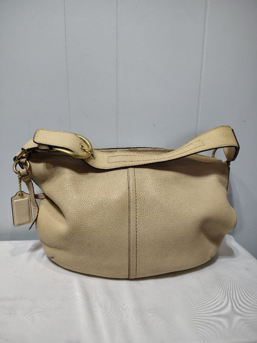 Coach Soho Shoulder Handbag Cream Large Y2K